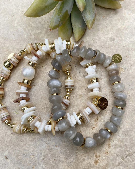 Delikat armbånd, moonstone