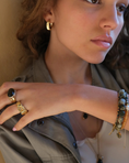 Last inn bilde i gallerivisning, Earrings, Steel Sun G
