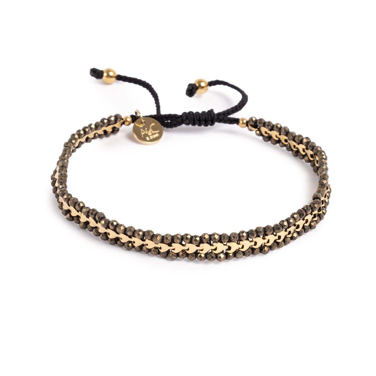 Armbånd med pyrite, Steel G