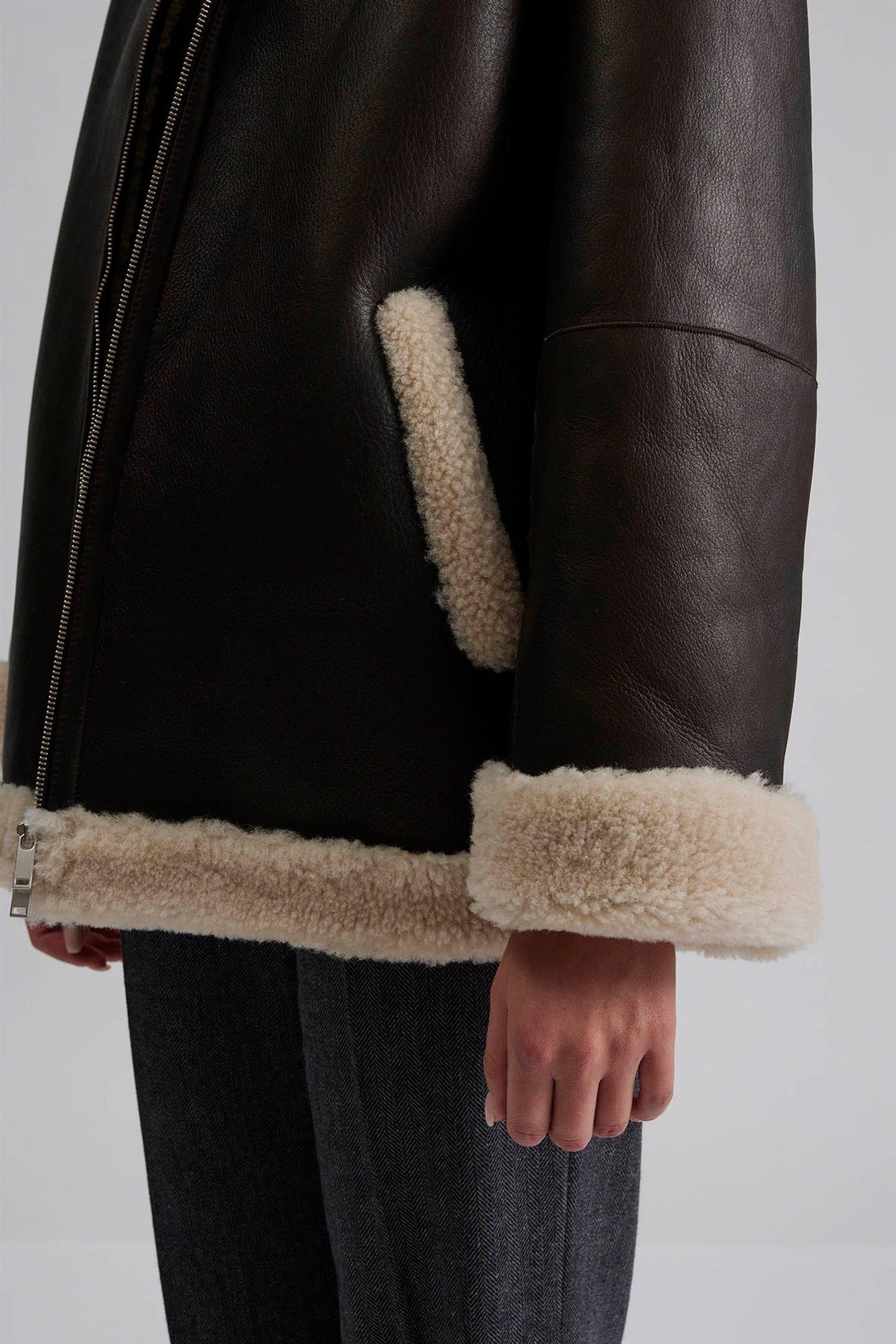 Alisson Oversized Shearling Jacket