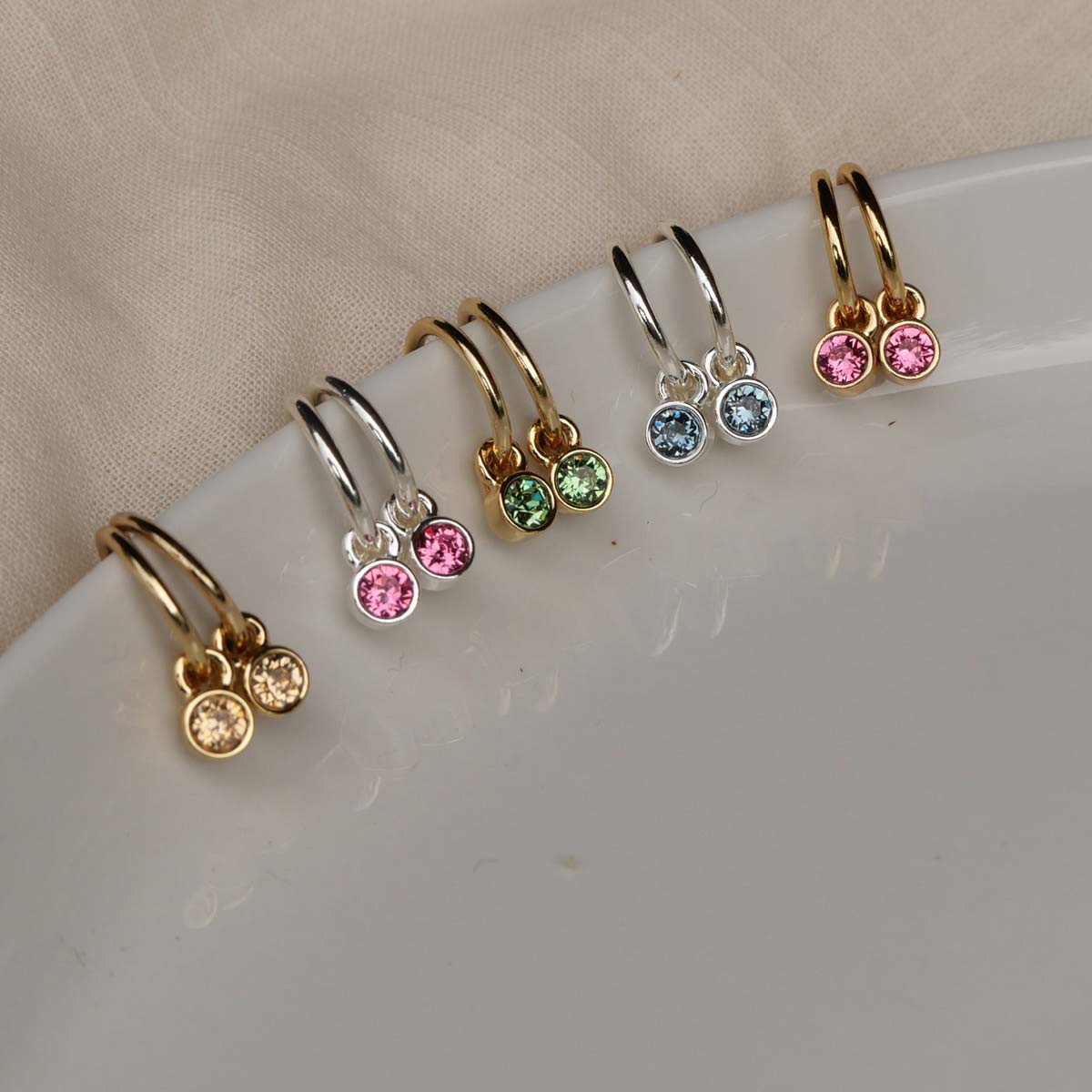 Små øreringer, rose, G