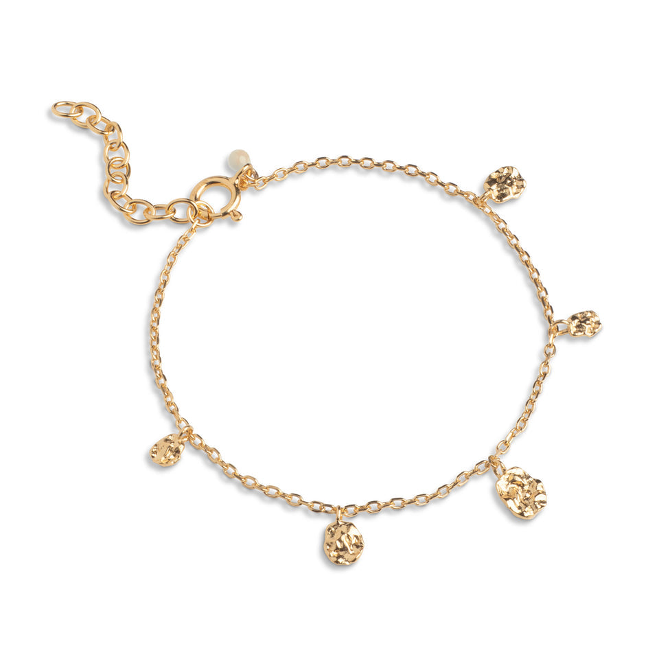 Refined Charms Bracelet Gold