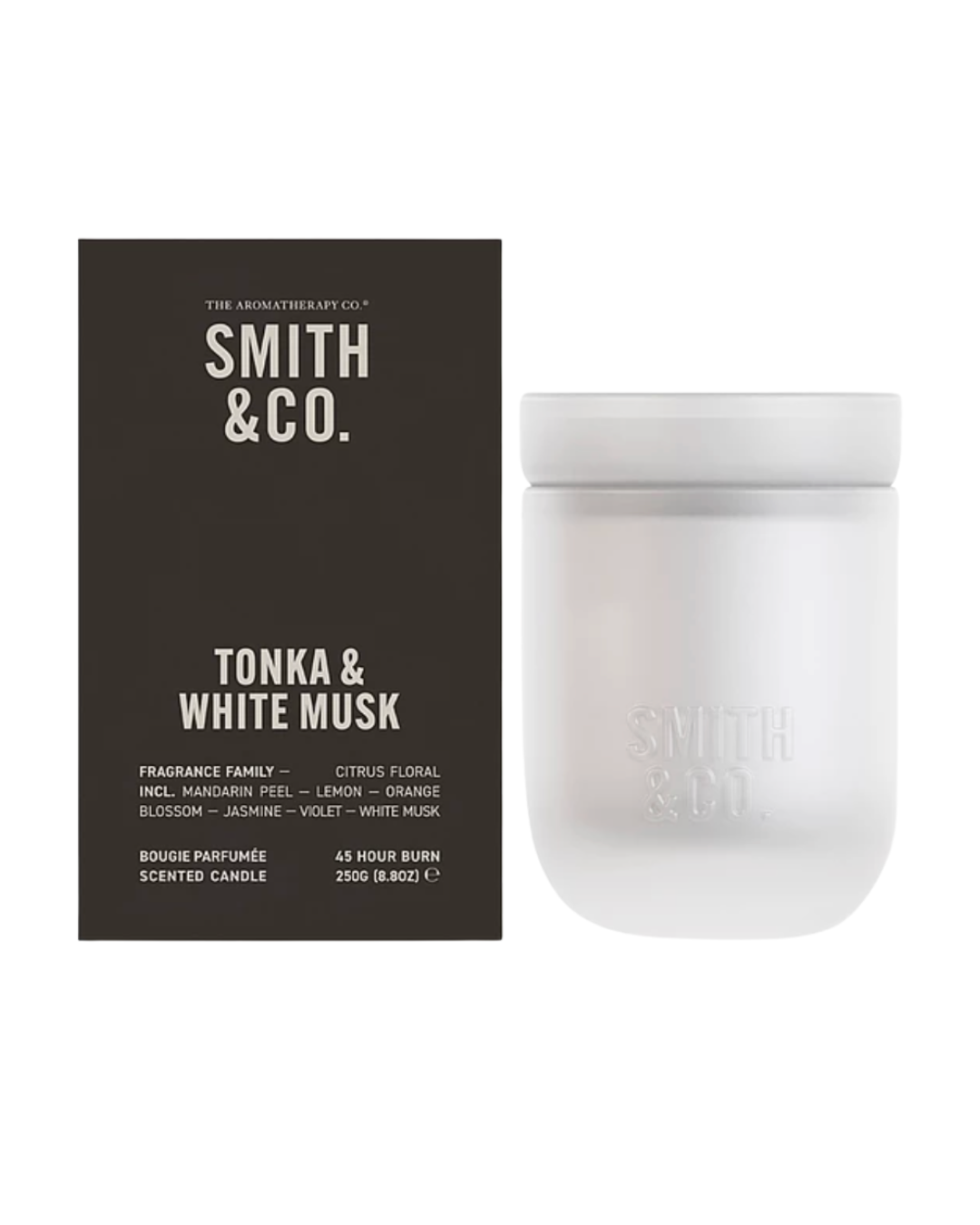 Scented Candle 250ml - Tonka & White Musk