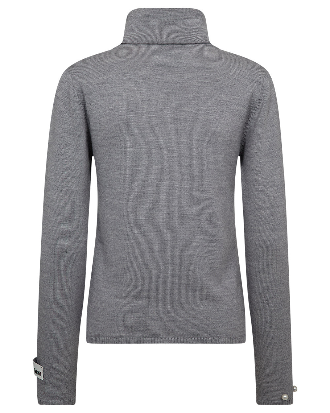 Ruby Rollneck Pin Knit - Grey Melange