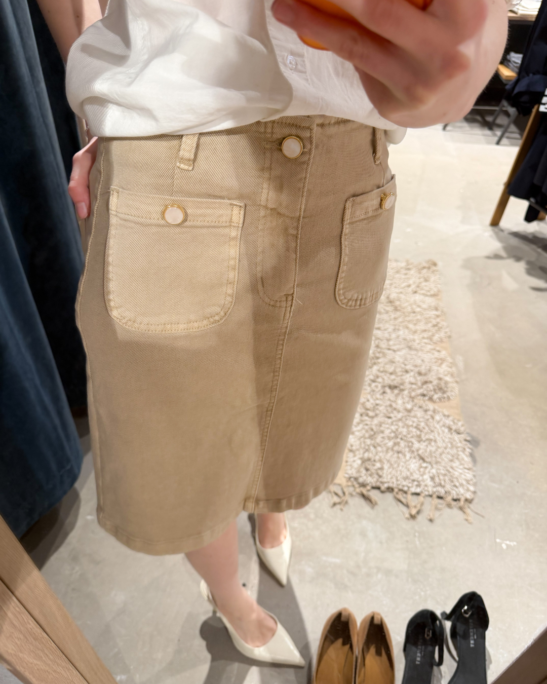 Denim Skjørt