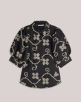 Load image into Gallery viewer, Embroidered blouse with contrast
