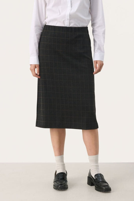 LorinnePW Skirt Grey Check