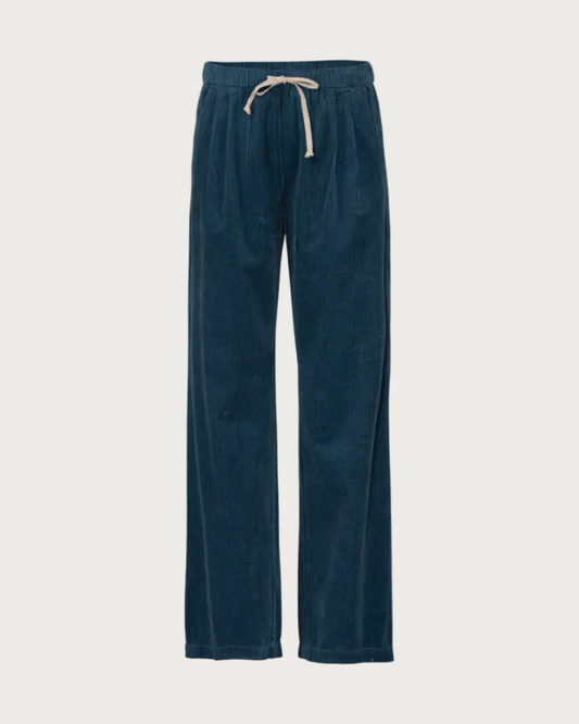Gillian Corduroy Trousers - Seaport Navy