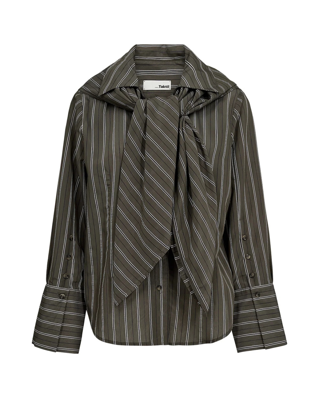 Gwen Big Scarf Shirt Stunning Stripe