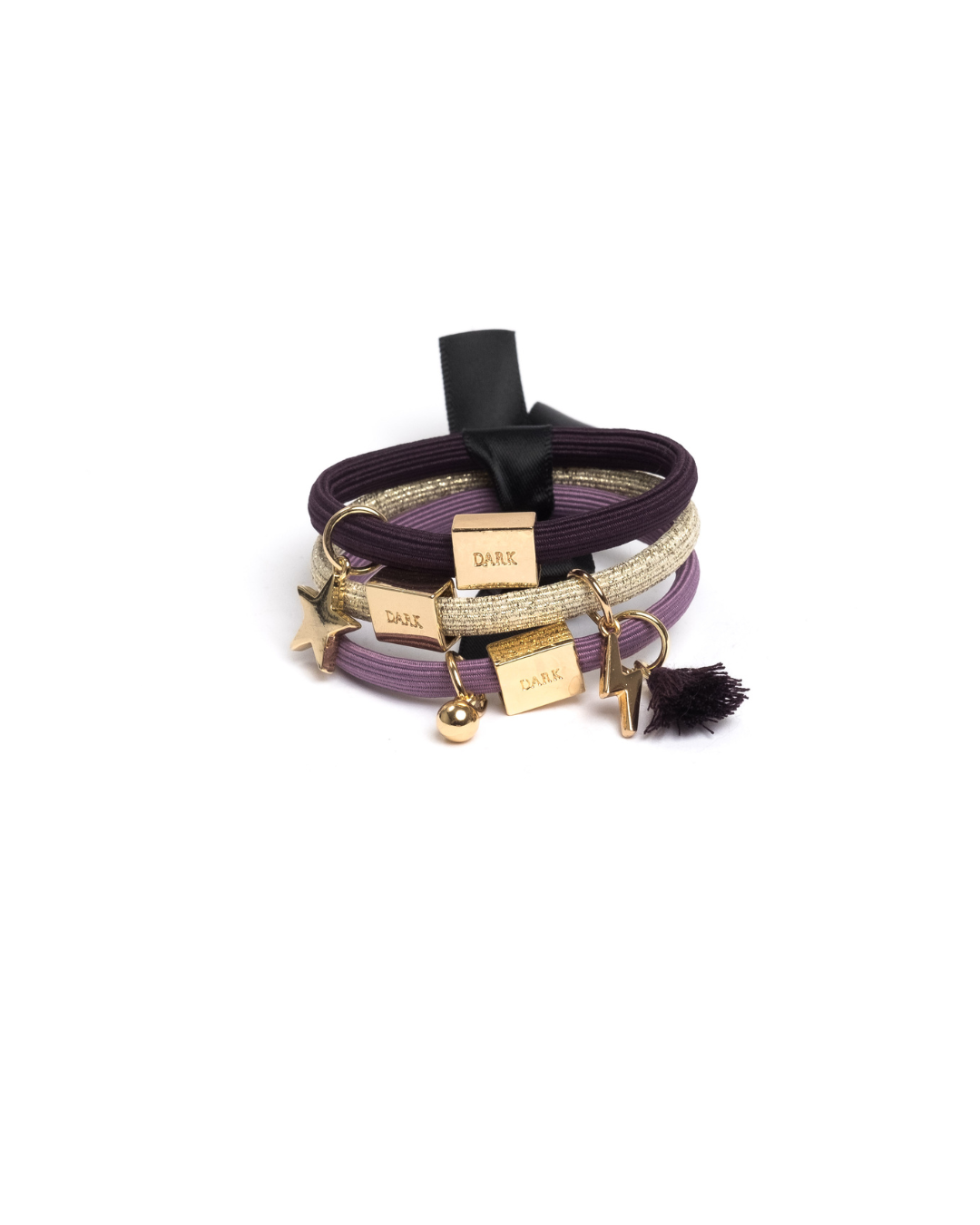 Hair Ties 3pk Charm Combo
