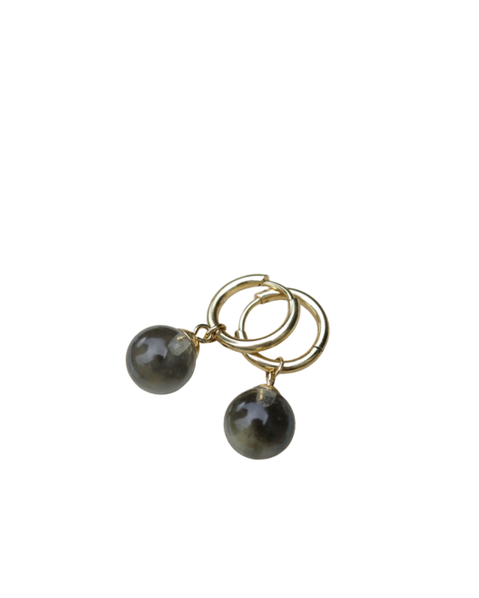 Hoops med glasskule, grey, G