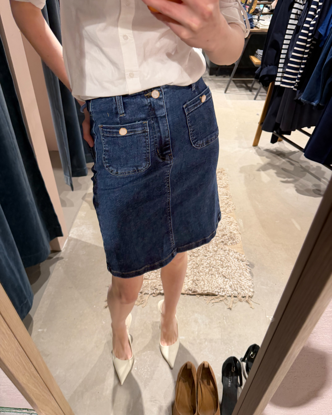 Denim Skjørt