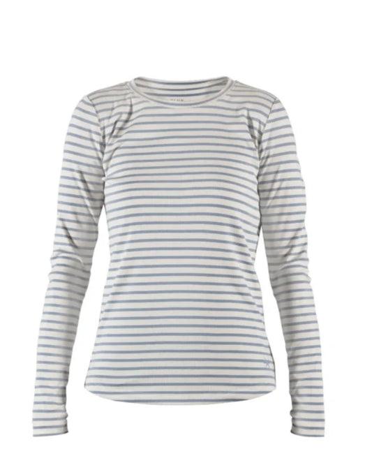 Ditte LS Striped Rib Tee