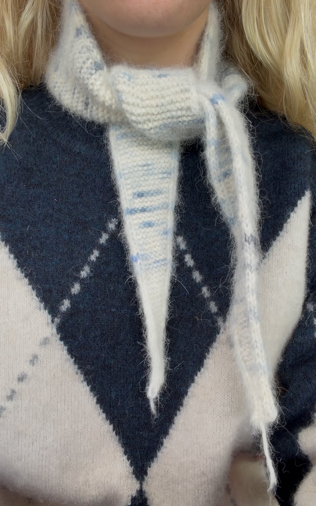 Håndstrikket PiPPA skjerf