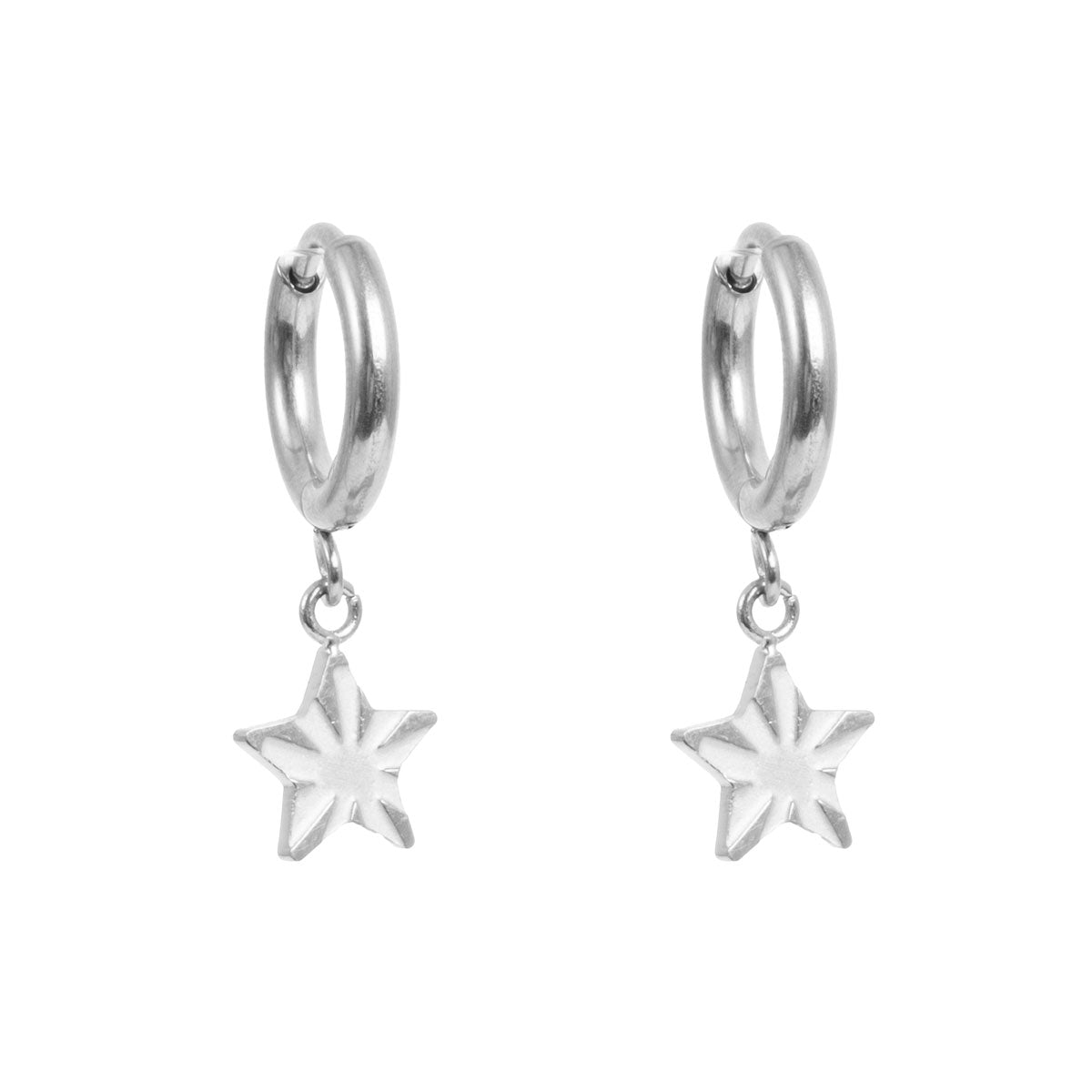 Små hoops med stjerne, S