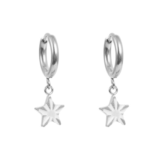 Små hoops med stjerne, S