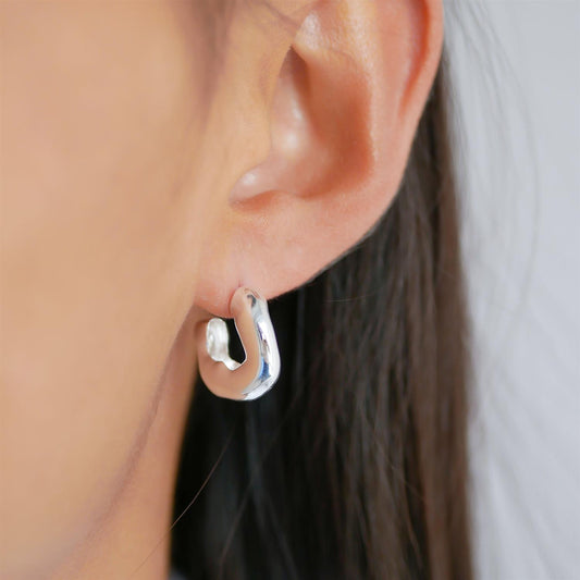 Gianna Hoops Silver