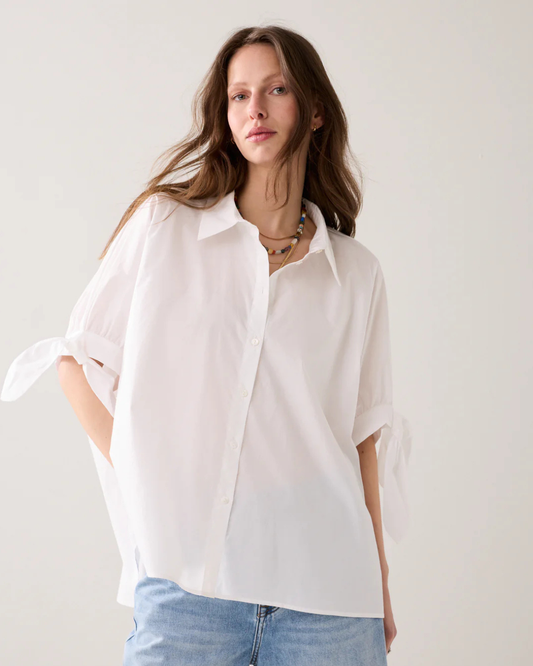 Super-wide shirt blouse