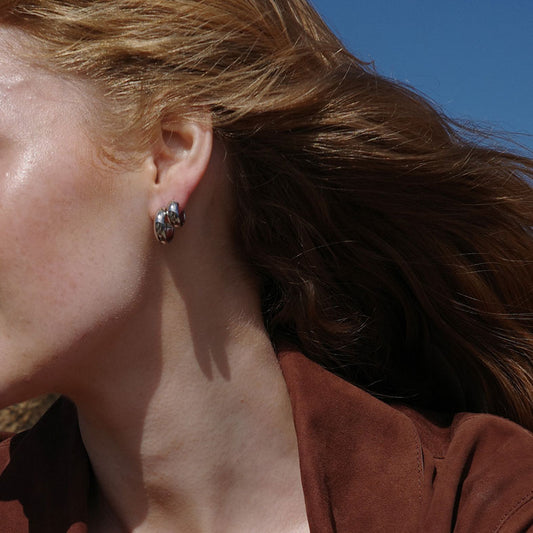 Øreringer,13 mm, Steel Soft