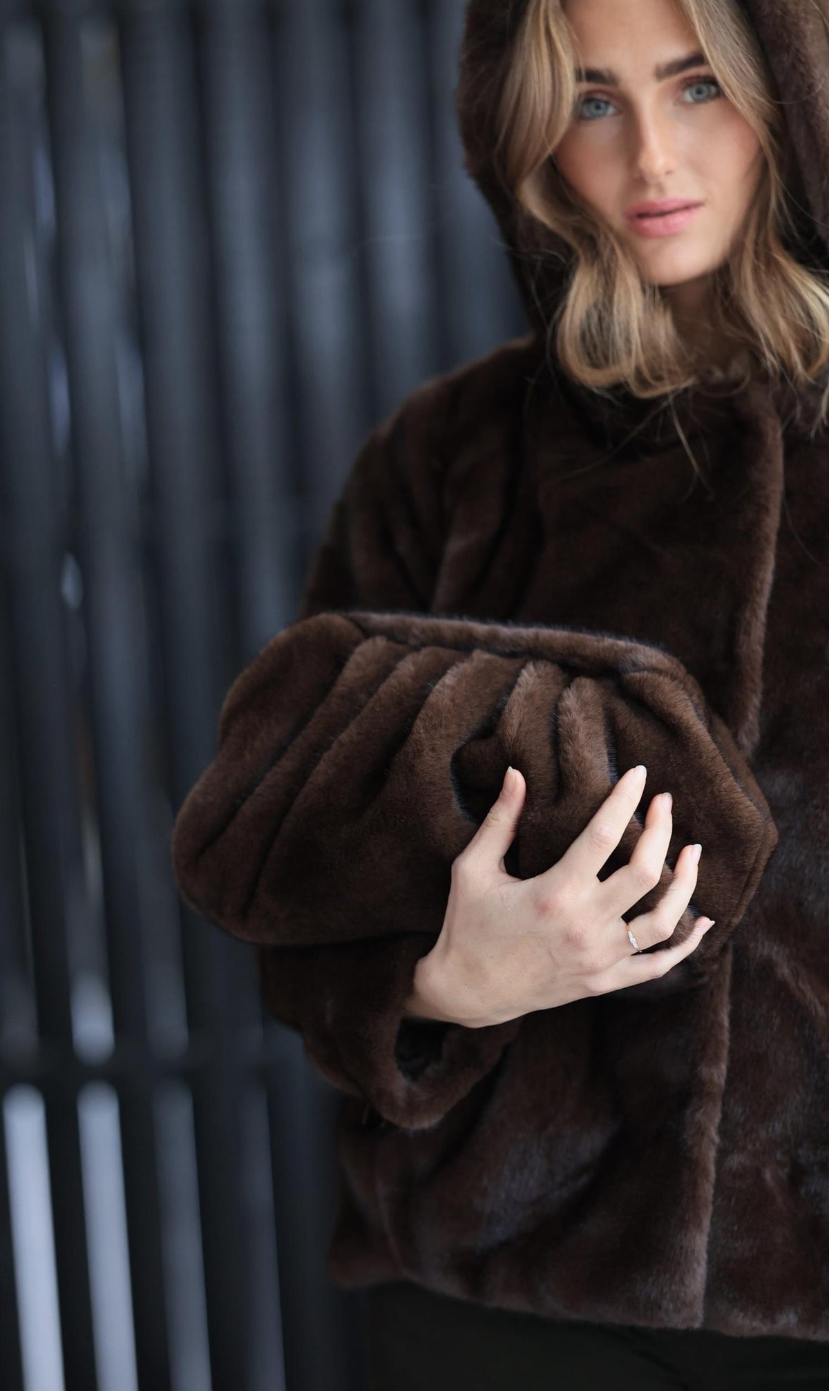Luxe  Faux Fur Clutch