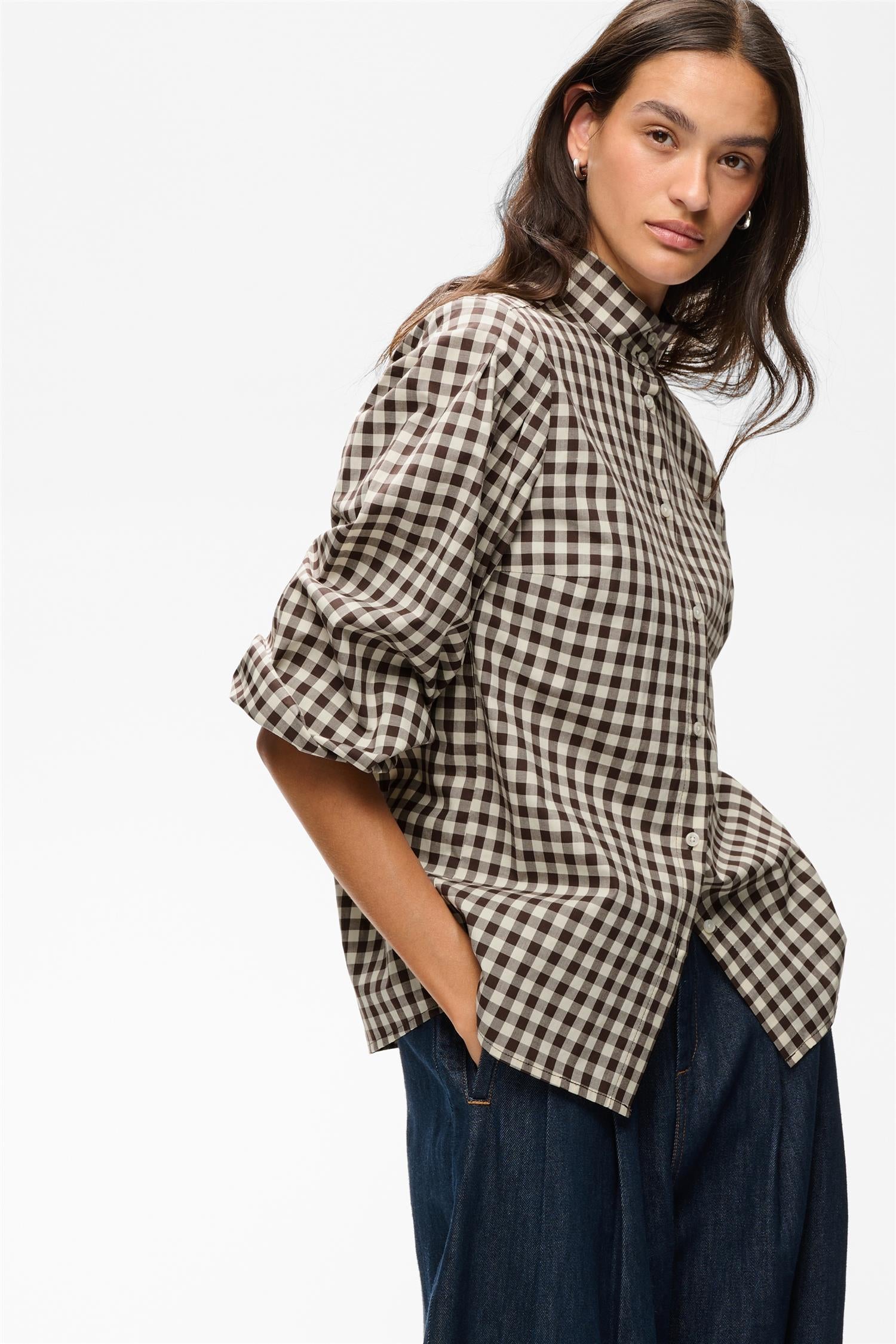 HAIMAIW HIGH NECK SHIRT