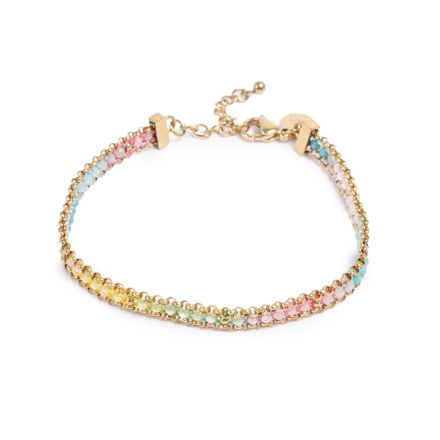 Armbånd med halvedelstener, Steel G