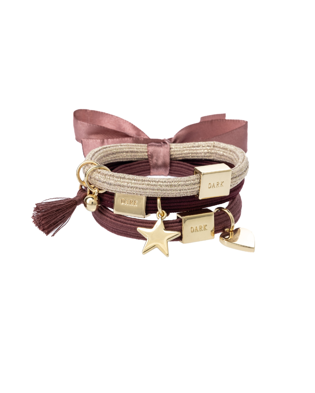 Hair Ties 3pk Charm Combo