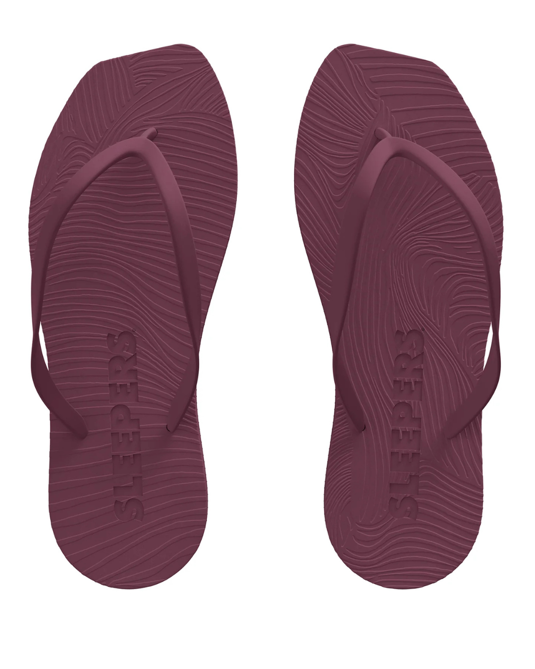 Tapered Burgundy Flip Flop