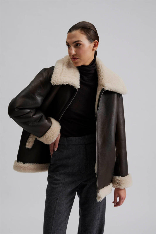 Alisson Oversized Shearling Jacket