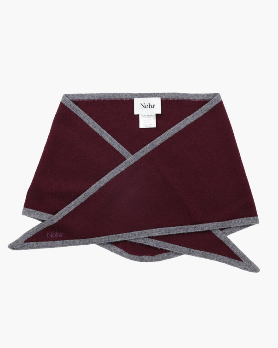 Lara Duo Triangel Skjerf - Burgunder
