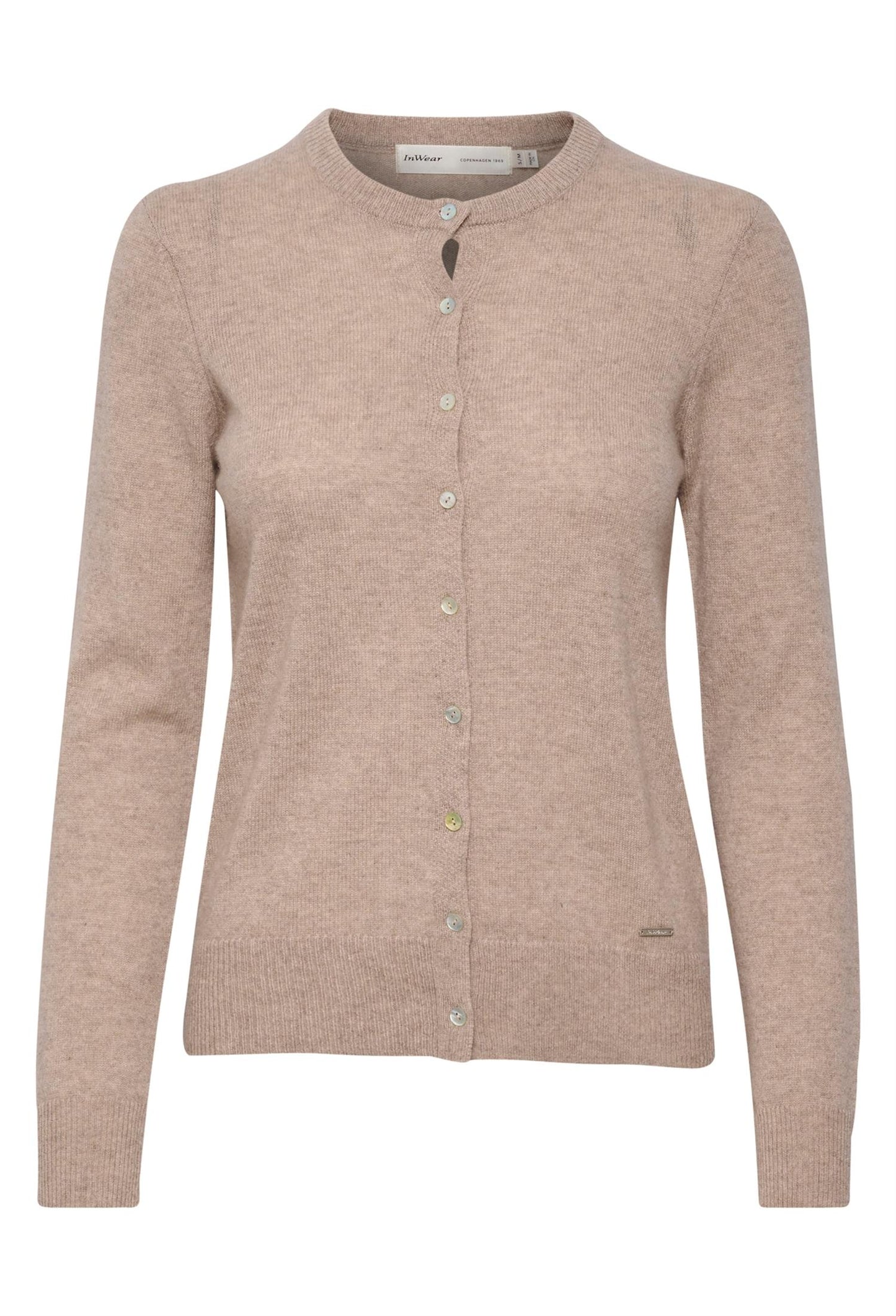 LukkaIW Cardigan Beige Melange