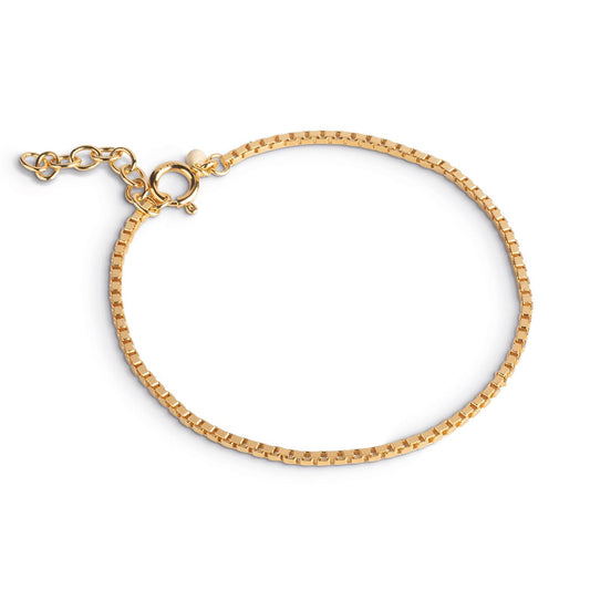 Box Chain Bracelet Gold