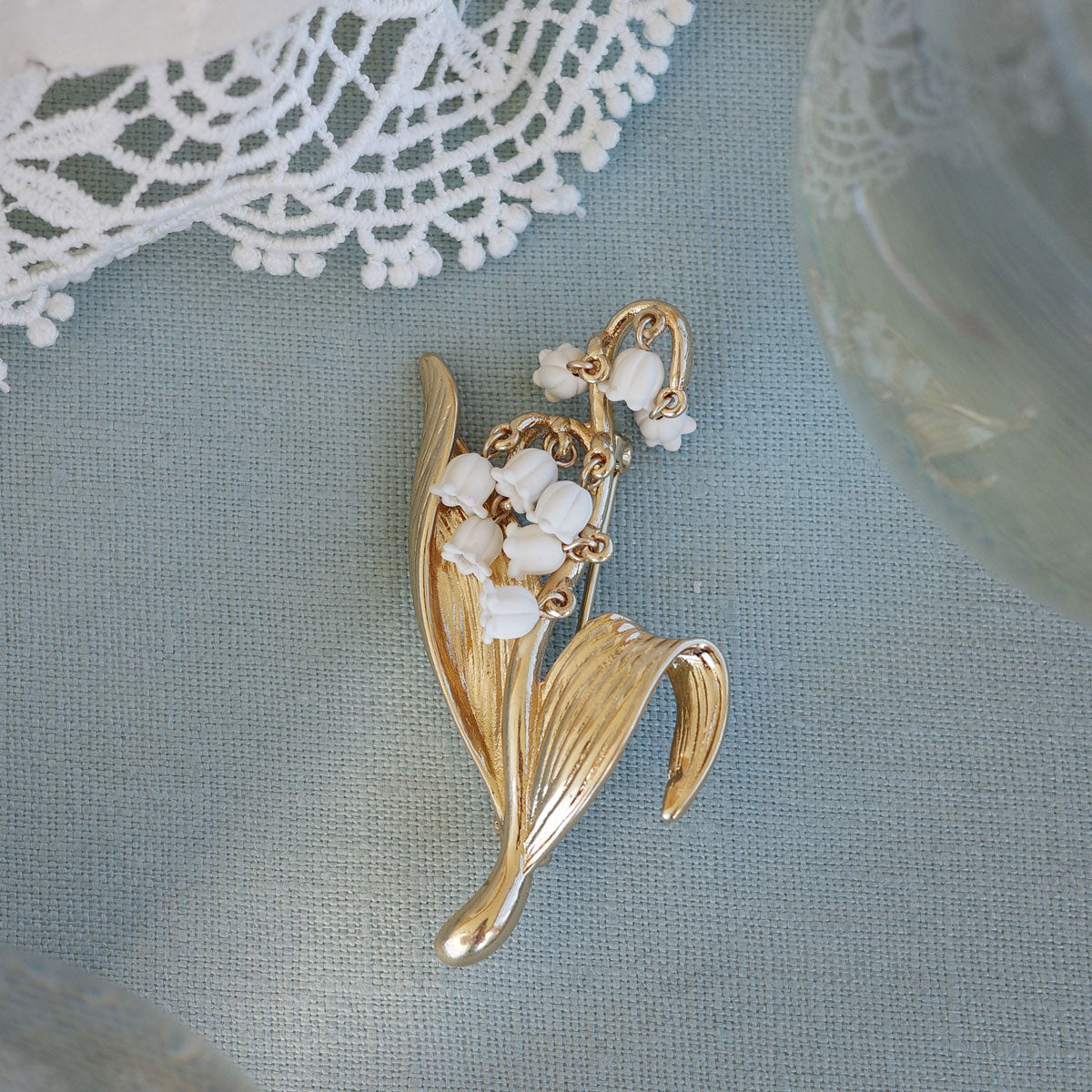 Brosje, Vintage Leaves