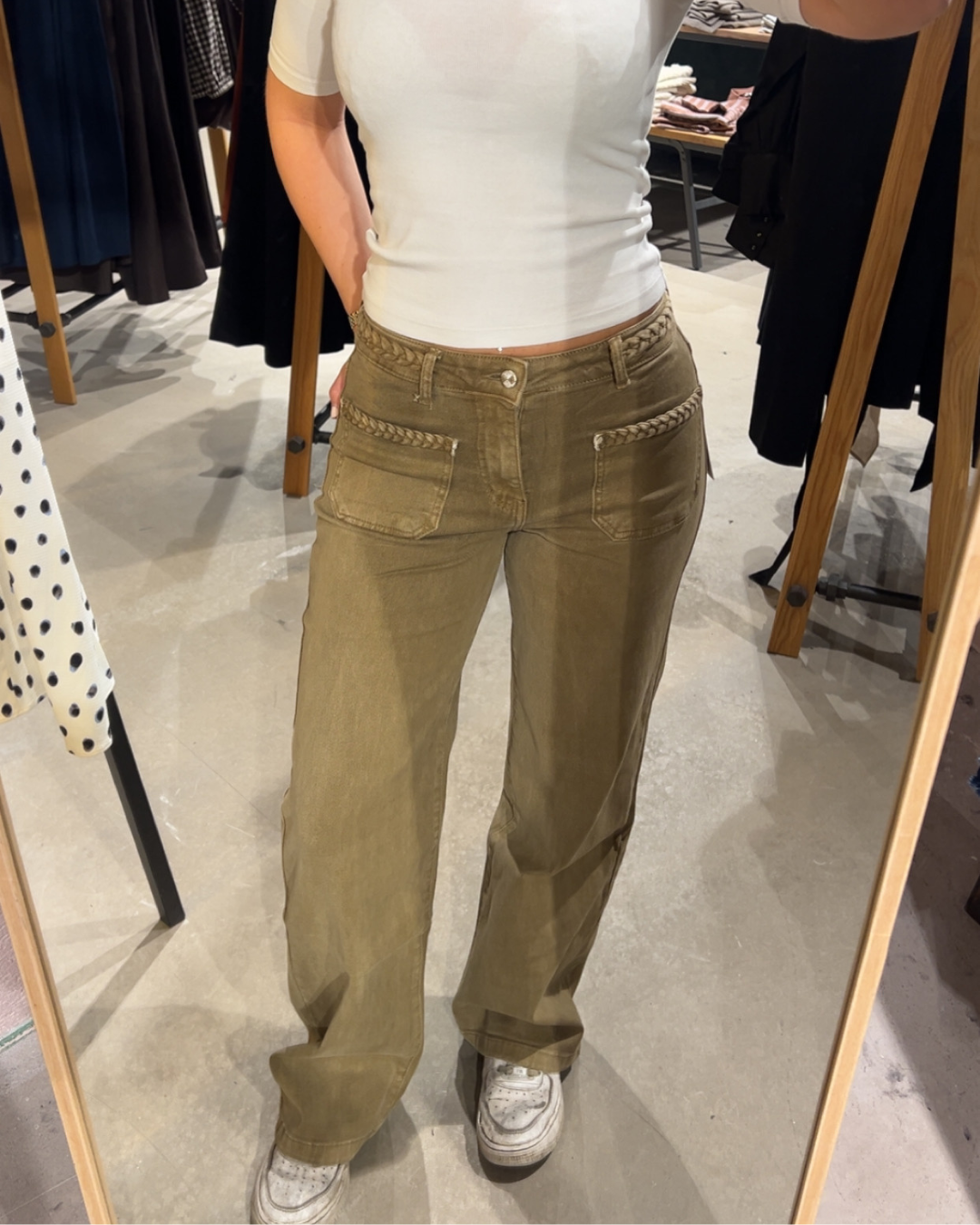 Bootcut Jean - Stretch Flettedetalj