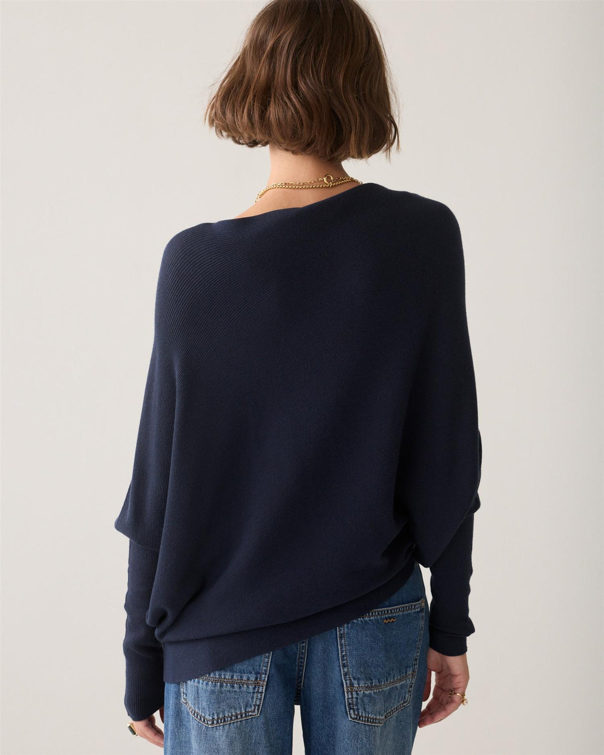 Asymmetric Jumper - Midnight Blue