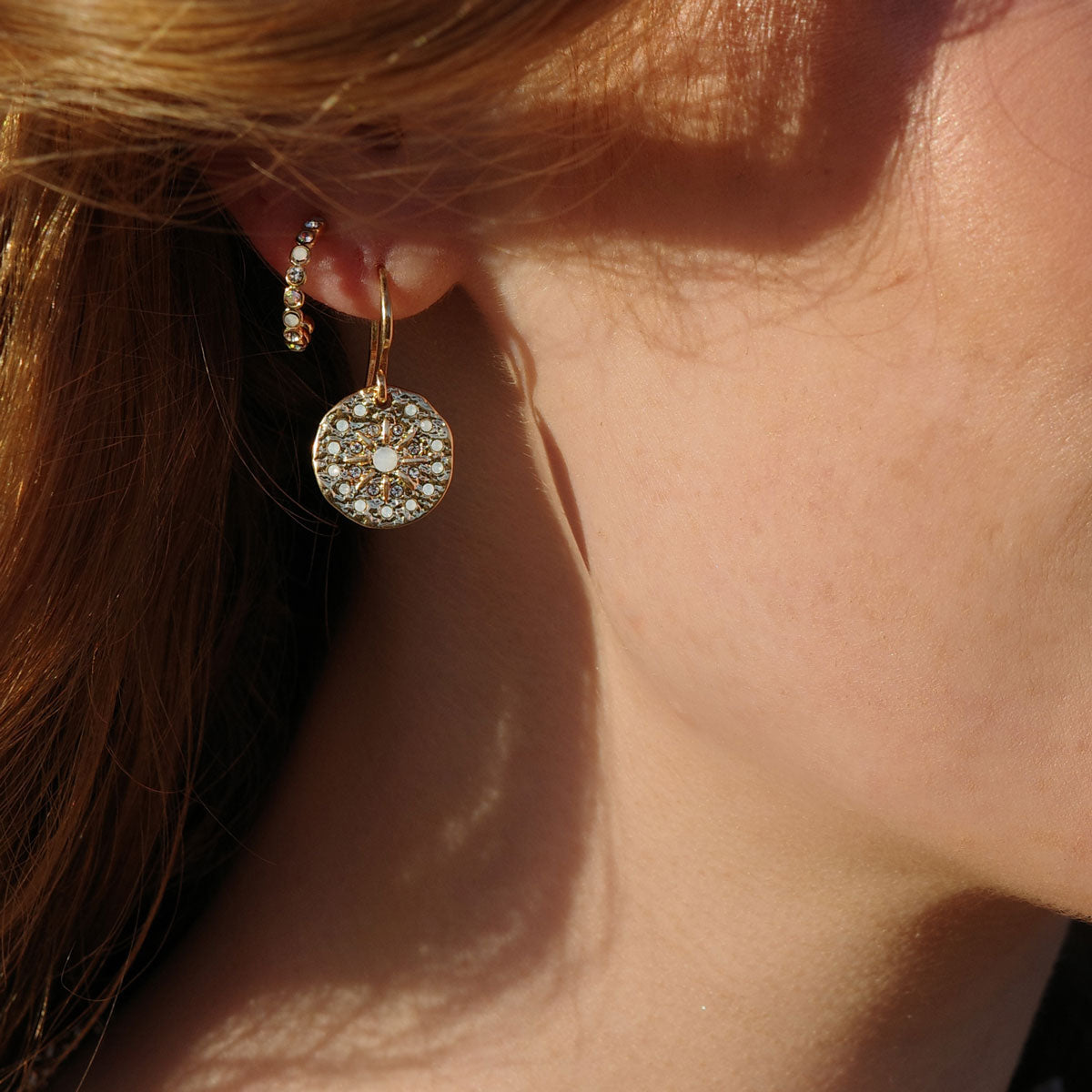 Små øreringer, 11 mm, Solstice G