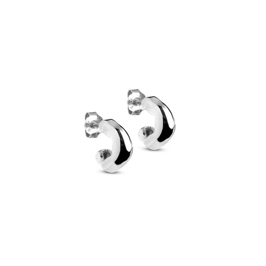 Gianna Hoops Silver - Small