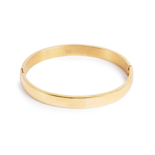 Bangle armbånd med lås, Steel G