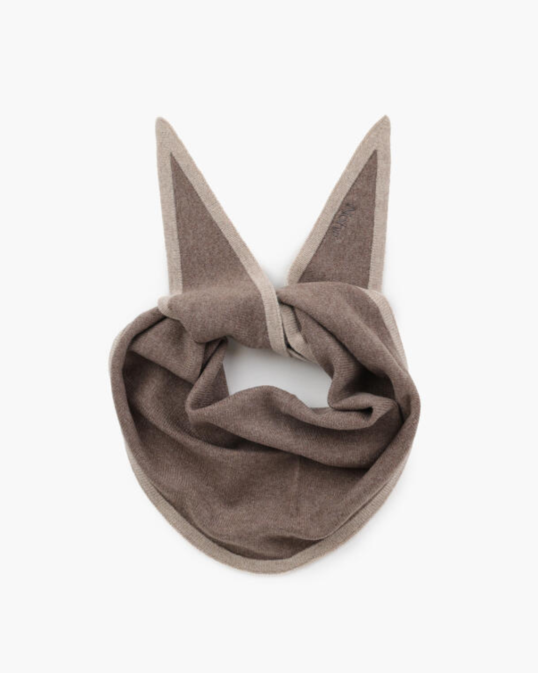 Lara Duo Triangel Skjerf - Mørk Brun