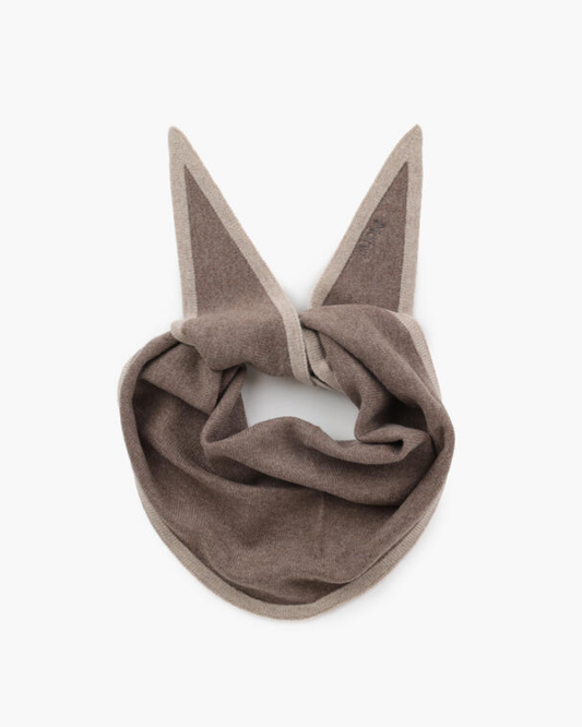 Lara Duo Triangel Skjerf - Mørk Brun