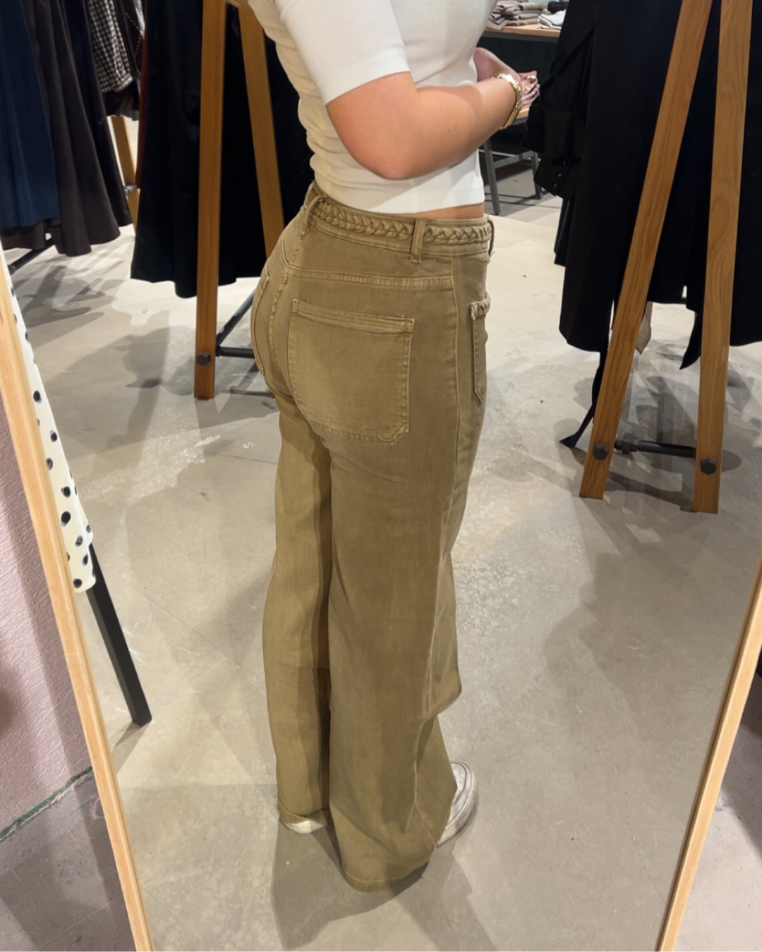 Bootcut Jean - Stretch Flettedetalj