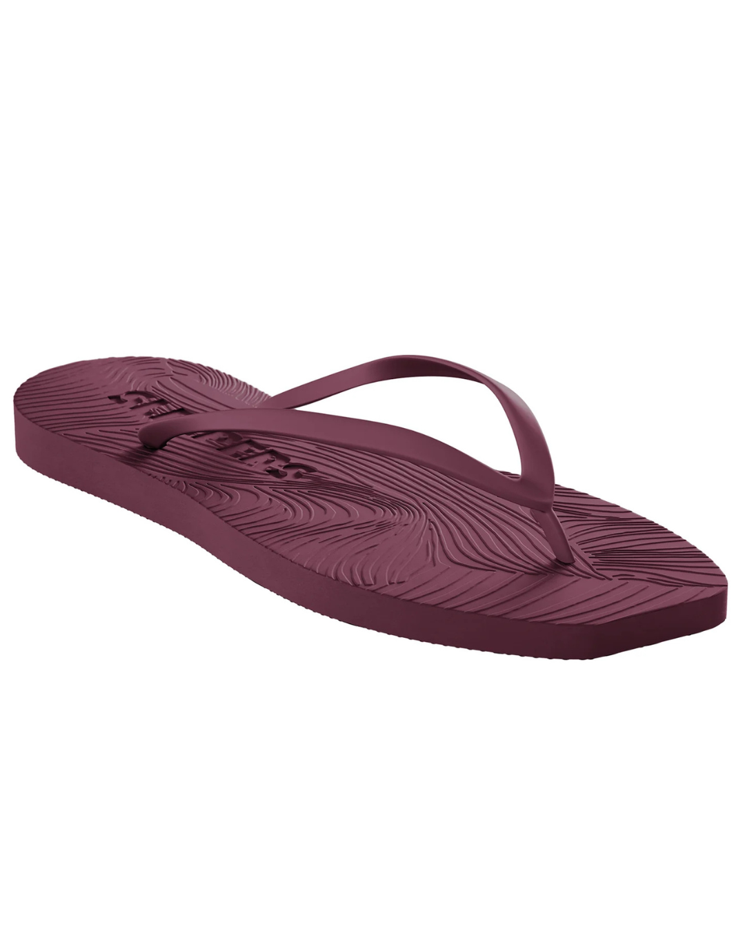 Tapered Burgundy Flip Flop