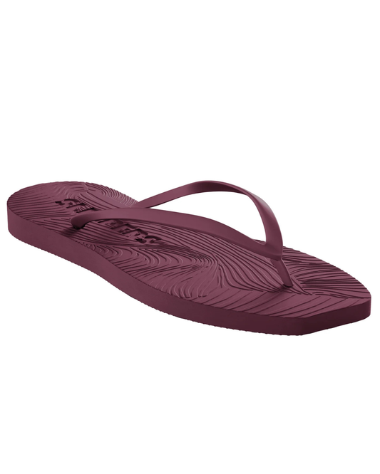 Tapered Burgundy Flip Flop
