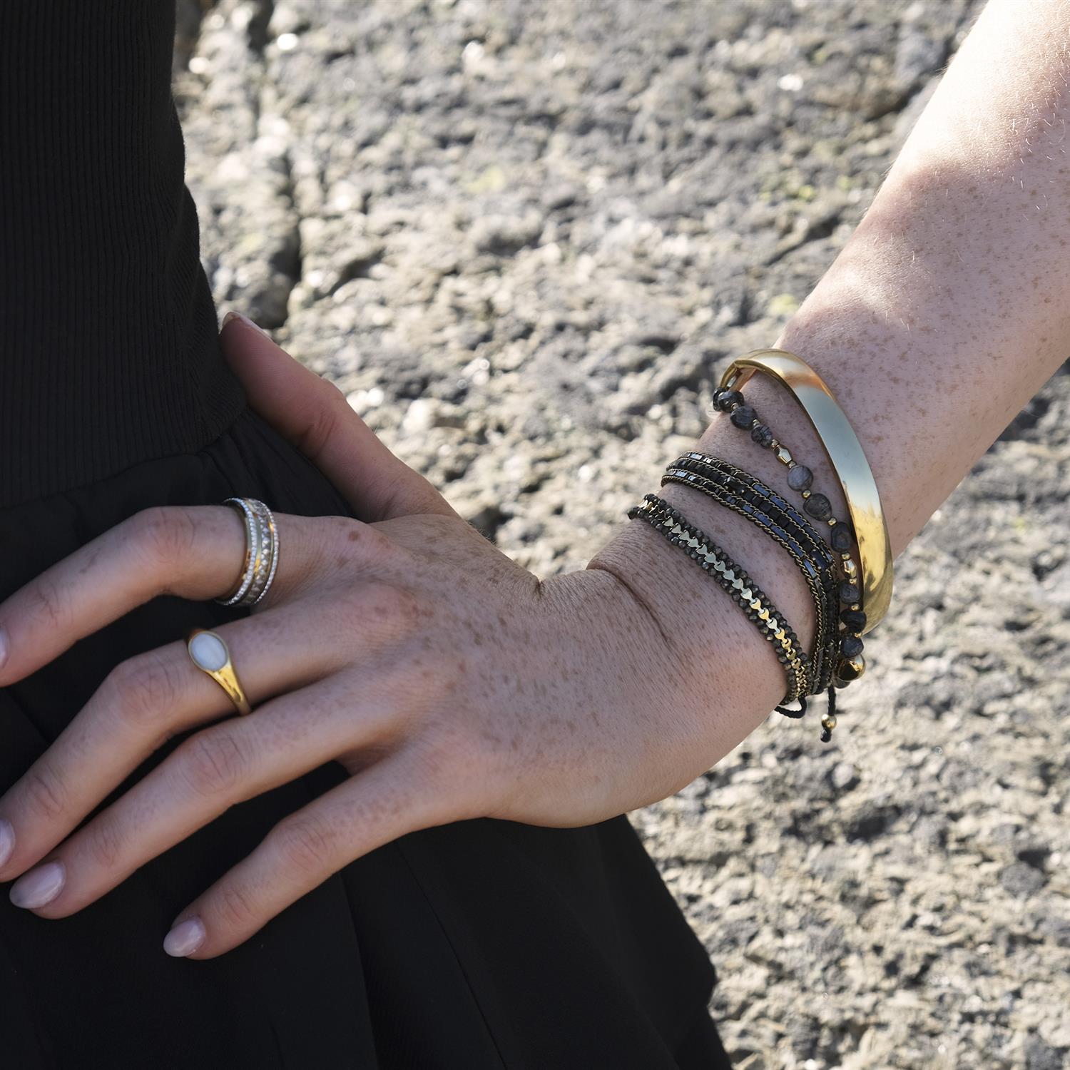 Armbånd med pyrite, Steel G