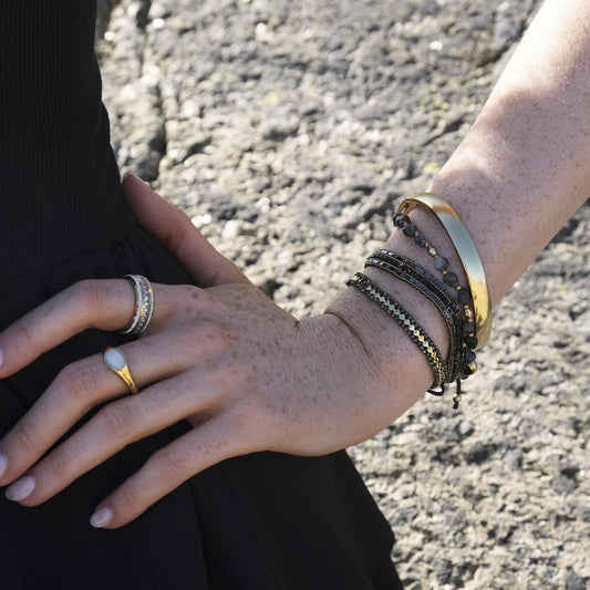 Armbånd med pyrite, Steel G