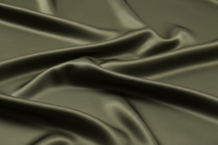 silkestoff i militærgrønn