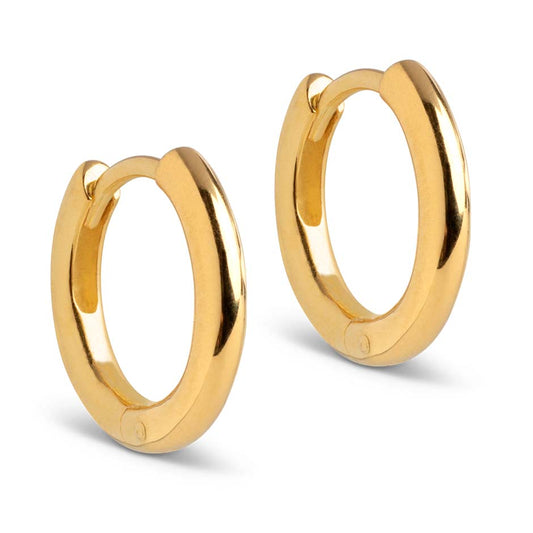 Hoops Chunky Classic Gold 10mm