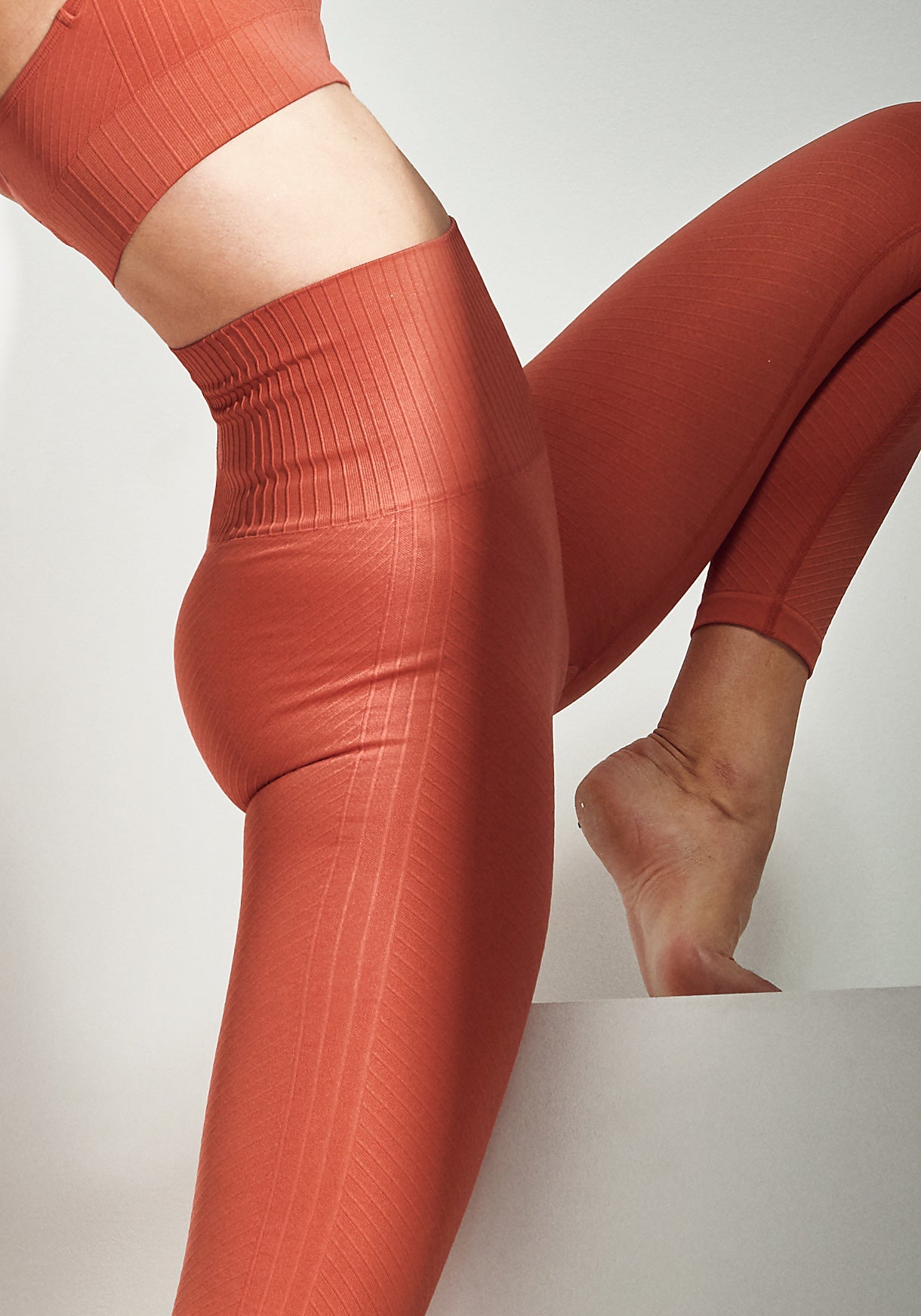 Seamless Graphical Rib Tights