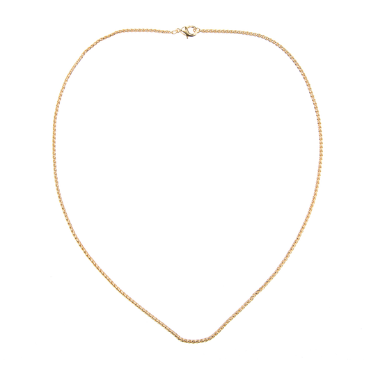 Twisted Gold Necklace 45 cm