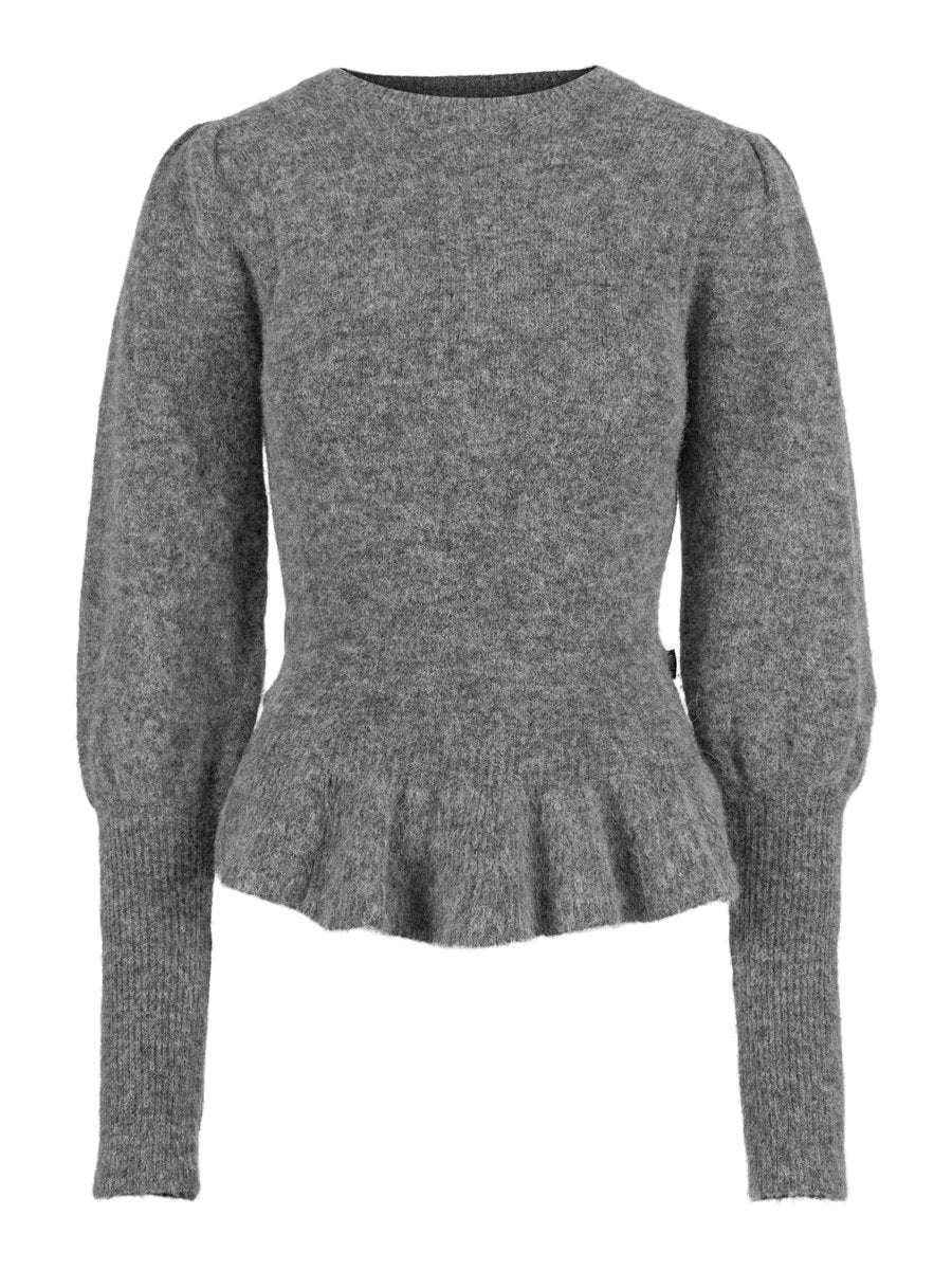 Nala Alpaca Sweater Grey Melange